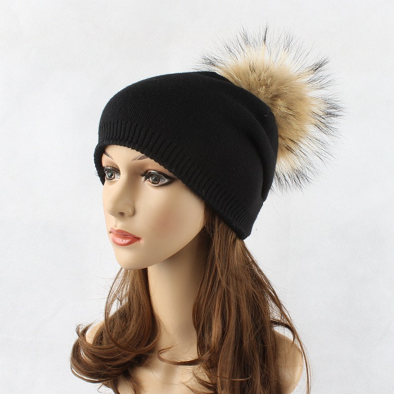 Fur Pompom Hats